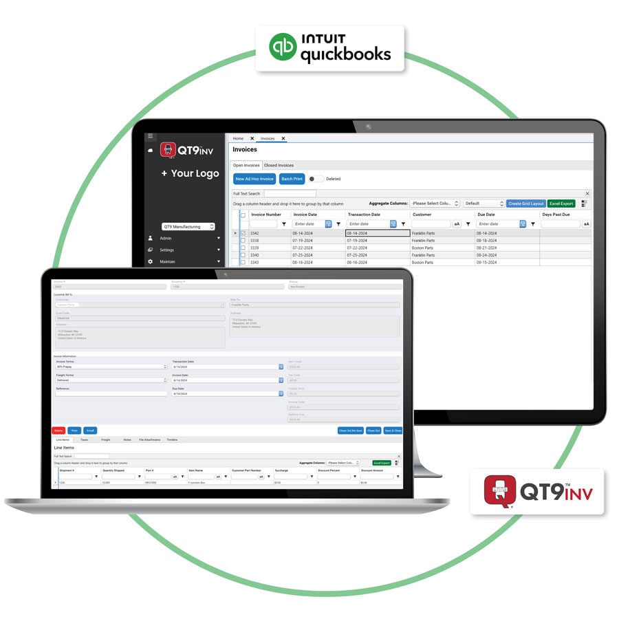 QuickBooks Integration with QT9 Inventory Manager